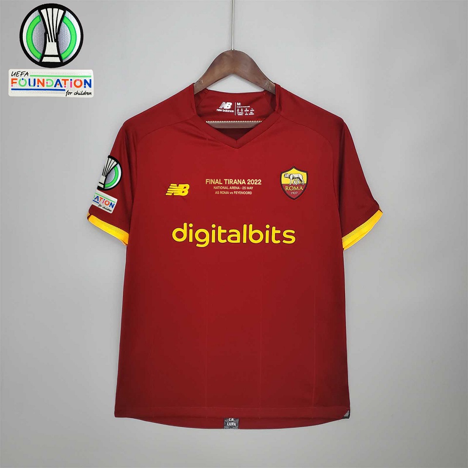 AAA Quality Roma 21/22 Home Euro Conference Final Jersey